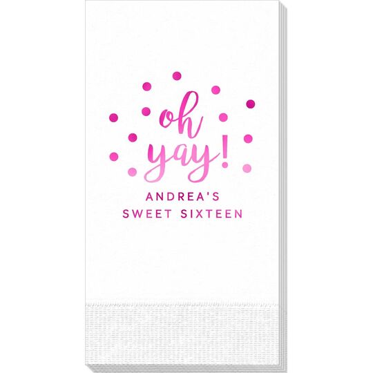 Confetti Dots Oh Yay! Guest Towels
